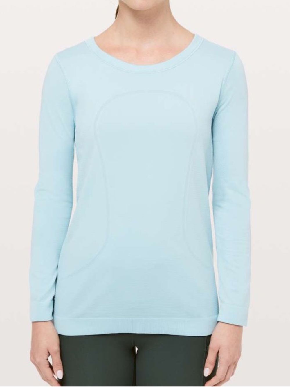 lululemon athletica light Blue Long Sleeve swiftly breeze Crew Tee